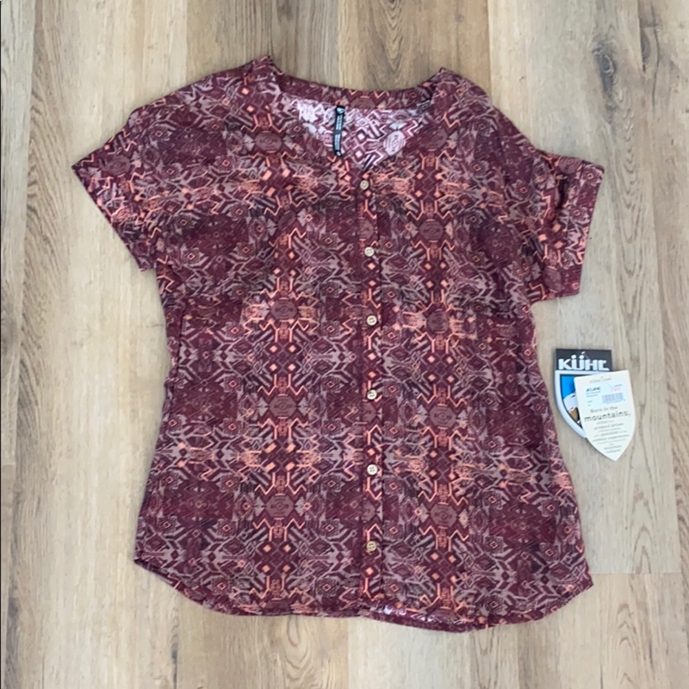 NWT Kuhl buttondown vianne top